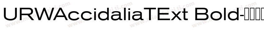 URWAccidaliaTExt Bold字体转换